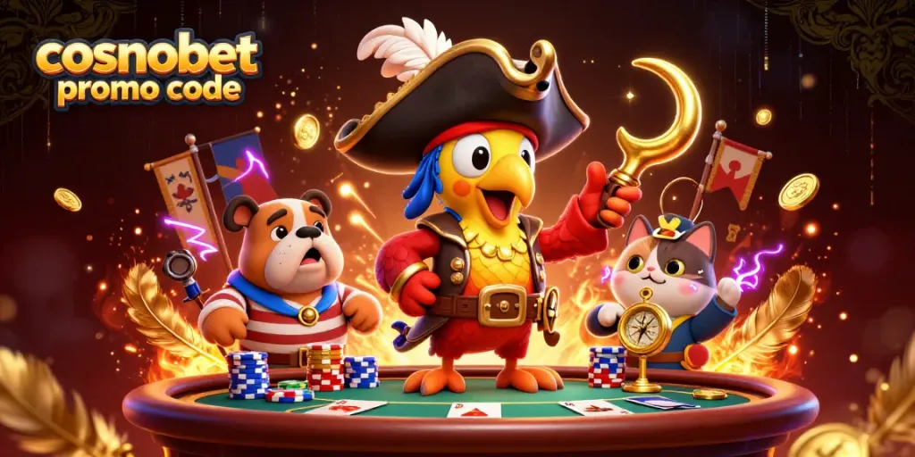 Engage with the best cosmobet promo code for casino adventures featuring vibrant characters and rich casino elements.