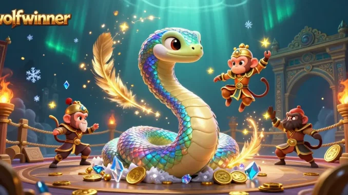 Experience thrilling action with wolfwinner's colorful casino adventure featuring vibrant characters.